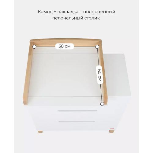 Комод Rant Indy Cloud White 96 фото 6