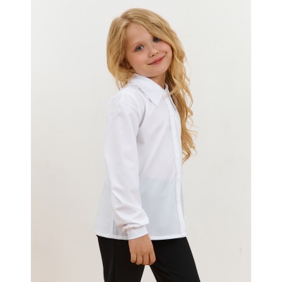 Блузка школьная для девочки Deloras C64276 молочная 2