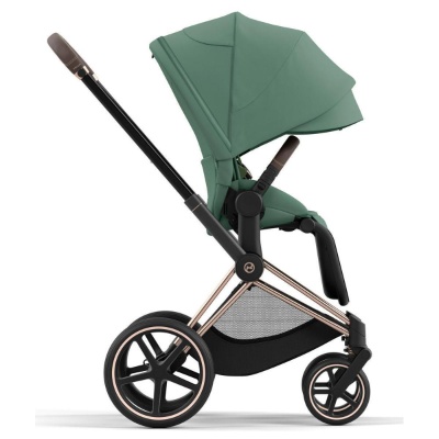 Коляска 2 в 1 Cybex Priam IV Rosegold Leaf Green