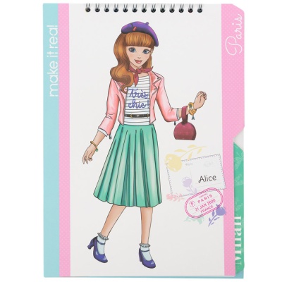 Альбом для дизайна одежды с наклейками Городской стиль Make it Real 3207 2