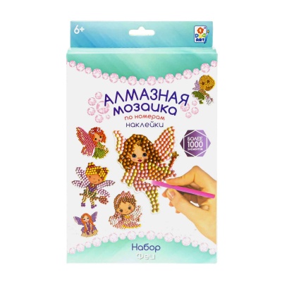 Набор для творчества Алмазная мозаика Наклейки Феи 1toy Т21895 1