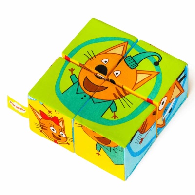 Мягкие кубики Три Кота Собери картинку Мякиши 768