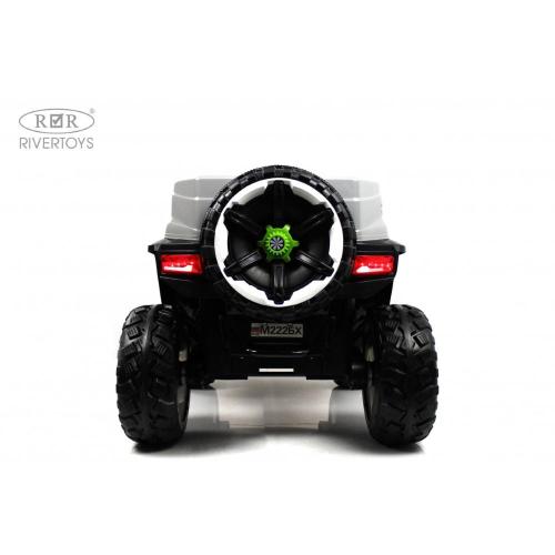Детский электромобиль RiverToys М222БХ серый фото 9