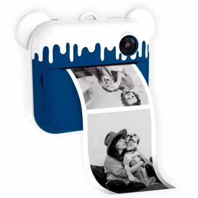 Фотоаппарат моментальной печати Lumicam  Lumicube DK04 Printy Blue Paint 3