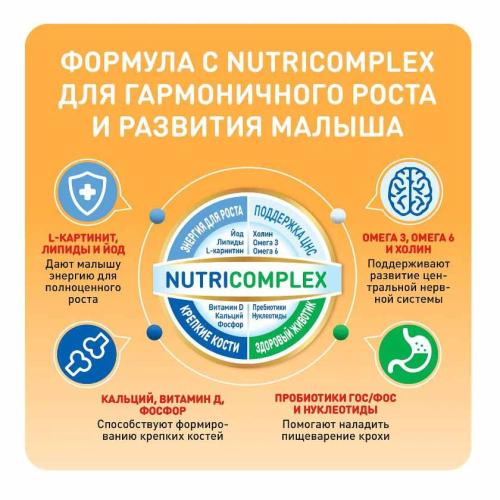 Смесь молочная 1 сухая 600г с 0 месяцев Малютка фото 2