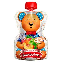 Пюре Персик Яблоко 90 г с 5 месяцев Bambolina