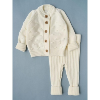 Комплект вязаный Pom-Pom Маленькая звезда 80065 (ЧЗ-нк) кремовый