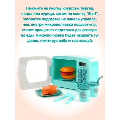 Набор игровой Микроволновая печь с продуктами Veld Co 101951 2
