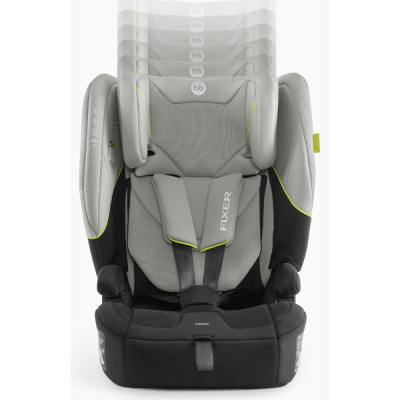 Автокресло Happy Baby Fixer steel grey 03