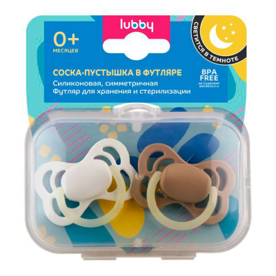 Соска-пустышка LUBBY 33688/12 0+