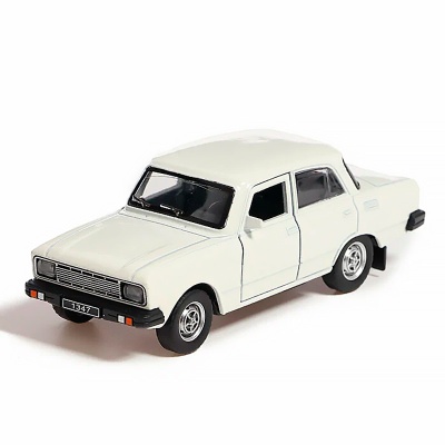 Машина металлическая инерционная АЗЛК Москвич-2140SL 12.5 см Технопарк AZLK2140M-12-WH 2