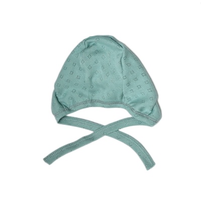 Чепчик Ажурная рибана Чуди Кидс 129124 полынь 02