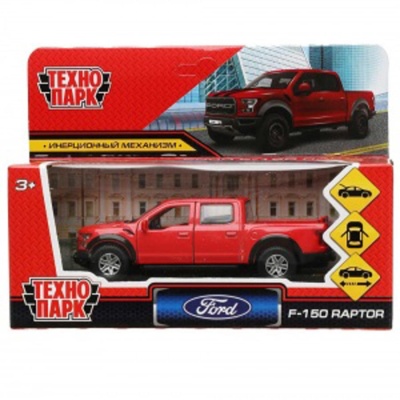 Машинка металлическая FORD F150 Raptor F150RAP-12-RD 4