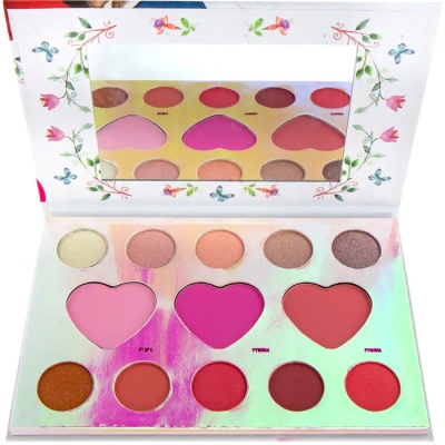 Набор палетка для лица и глаз с зеркалом 13 цветов Lukky Nude Cocktail Т21671