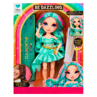 Кукла Rainbow High Dazzling Селин MGA  70781 берюзовая 