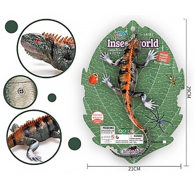 Ящерица на листе Наша игрушка 2305361 2