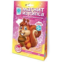 Магниты из гипса Лесные жители Белочка Фантазер 707532