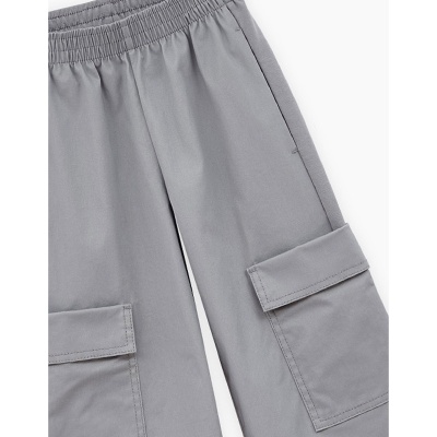 Брюки Карго для девочки Bellbimbo М.251078 серо зеленые 3