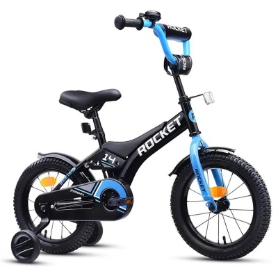 Велосипед двухколёсный 14 Rocket Phoenix 14.PHOENIX.BK/BL.25 чёрно-синий 01