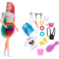 Кукла Barbie с разноцветными волосами Mattel GRN81