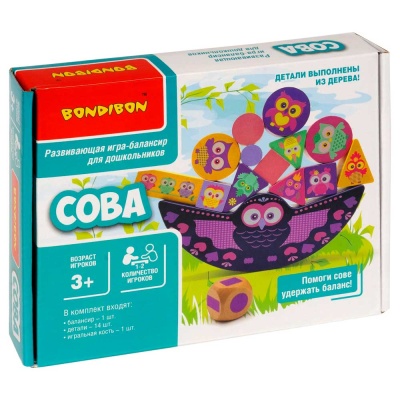 Настольная игра-балансир Сова Bondibon ВВ5162
