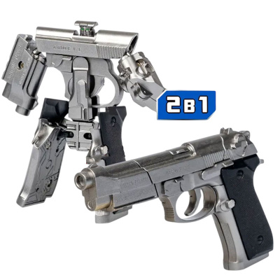 Трансформер 2в1 Bondibot Робот-пистолет Беррета M92 Bondibon ВВ5905 2