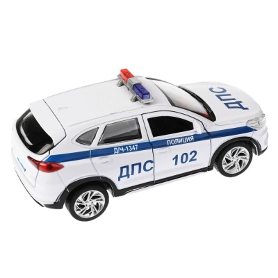 Коллекционная машинка Hyundai Tucson Полиция Технопарк TUCSON-12POL-WH 02