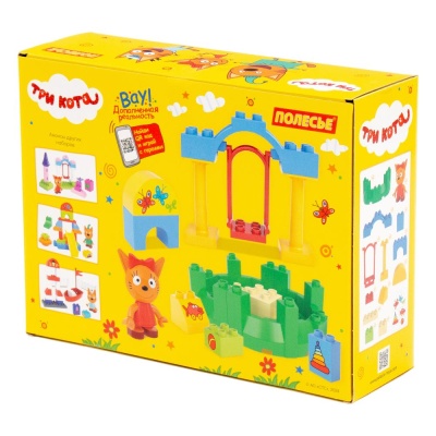 Конструктор Макси Три кота Карамелька в песочнице 16 элементов Полесье 77162 04