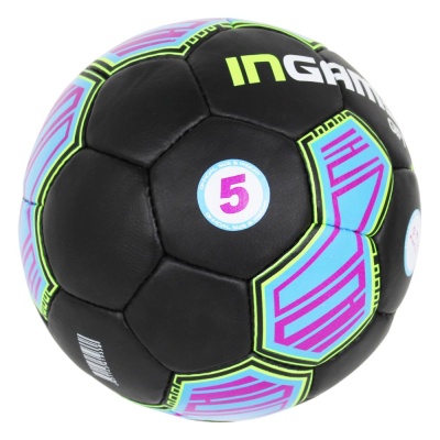 Мяч футбольный Ingame Gift IFB-108 чёрно-сине-зелёный 02