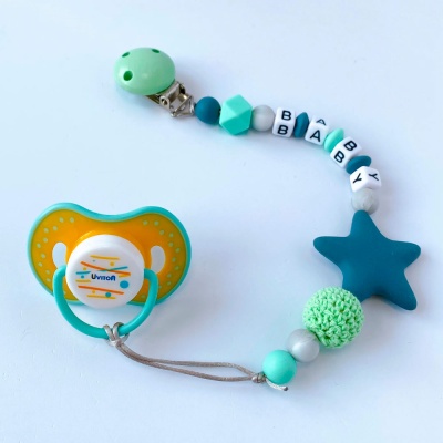 Держатель силиконовый для пустышки Звездочка Uviton 0602 3