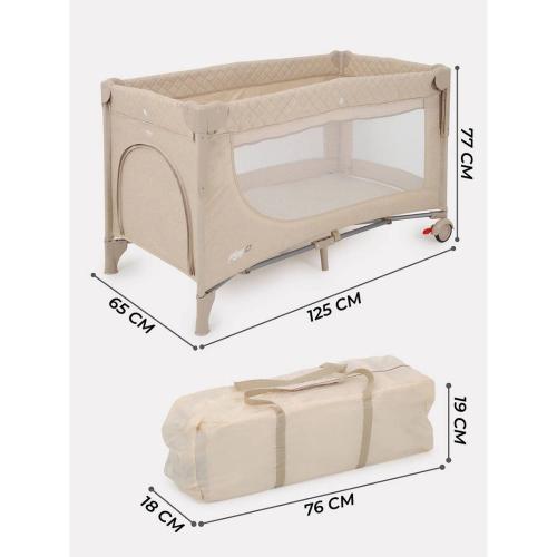 Манеж детский MOWBaby Play Plus RP102 beige фото 3