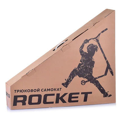 Самокат трюковый Rocket R0061.GN чёрно-зелёный