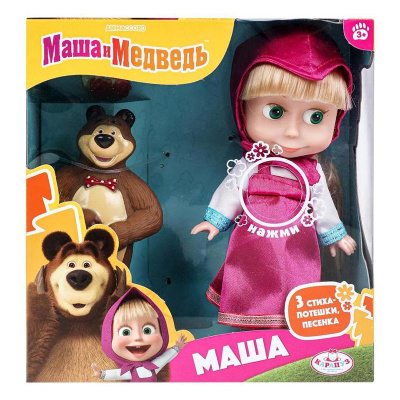 Кукла Маша и Медведь 15 см Карапуз 83031 x 23 (30) 5