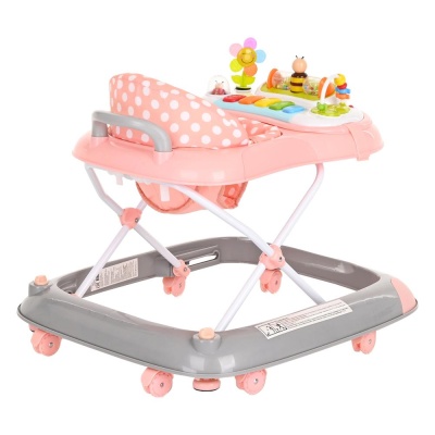 Ходунки Пчёлка Pituso W1121PB8-Grey Серый-Коралл 03