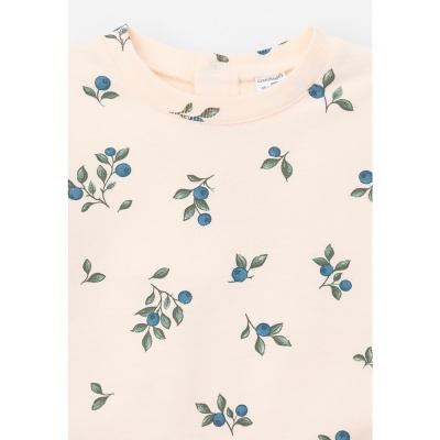 Джемпер свитшот для девочки Crockid КР 302308 айвори голубика к561 3