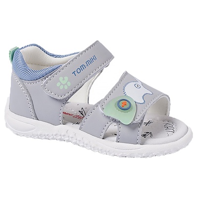Сандалии для мальчика Tom&Miki 11530-F серые 1