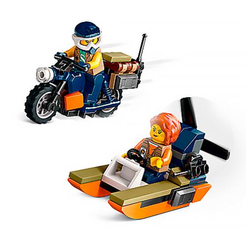 Конструктор Lego City 60437 Исследователь джунглей Вертолет в базовом лагере фото 4