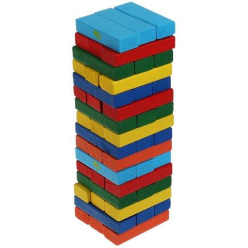 Настольная игра пирамидка деревянная башня Три Кота Играем Вместе 2007K698-R фото 2