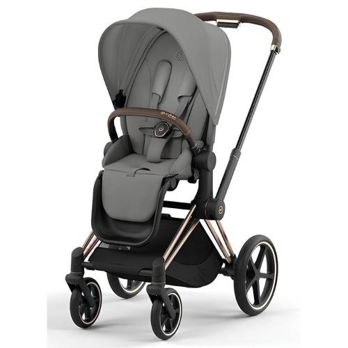 Коляска 2 в 1 Cybex Priam IV Rosegold Mirage Grey фото 6