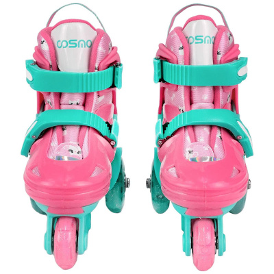 Роликовые коньки + защита 31-34р. Cosmoride Honey мятно-розовые 4