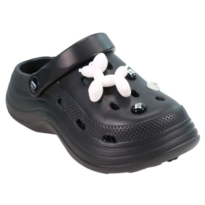 Сабо для девочки и мальчика Baden KPD004-011 черные 1