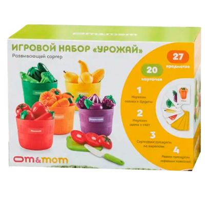 Игрушка большой сортер Овощи и фрукты Om&Mom 40710 5