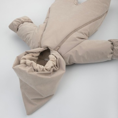 Комбинезон Вельвет-1 KiDi 886(Зима-В1)-78 светло-бежевый 04