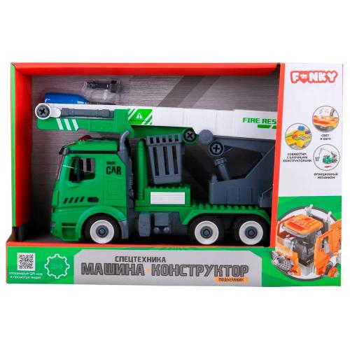 Автовышка конструктор фрикционная свет звук масштаб 1:12 Funky toys FT61165 фото 2