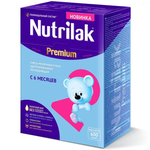 Молочная смесь Nutrilak Premium 2 (с 6 мес) 600 г