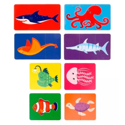Набор пазлов для малышей Морские Животные 8 штук Mapacha 962047 2