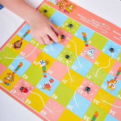 Игра настольная ходилка Веселые ходилки 4 в 1 для девочек Десятое Королевство 04946