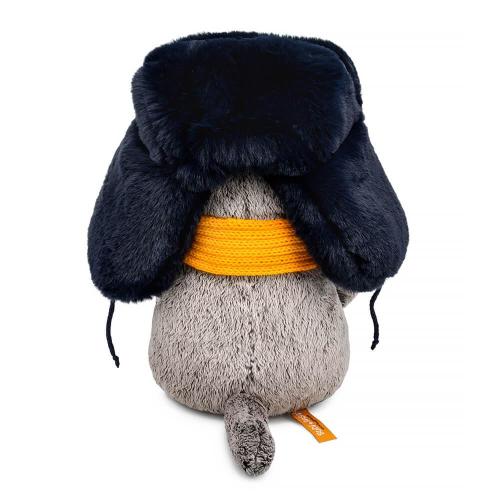 Мягкая игрушка Басик в меховой шапке и шарфе 25 см Budi Basa Ks25-282 фото 3