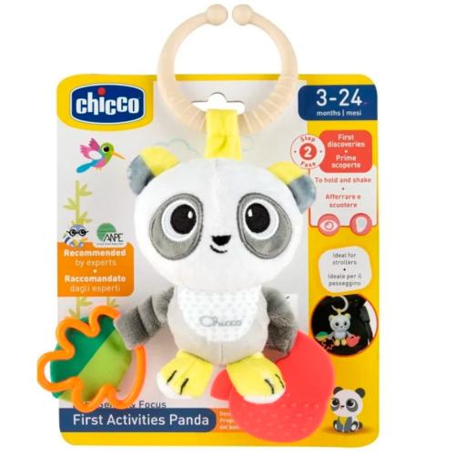 Игрушка погремушка мягкая Панда Chicco 00011566000000 фото 3
