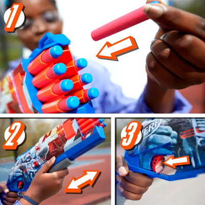 Игровой набор Бластер Nerf Трансформер Optimus Primal Hasbro F9716 F9715  3
